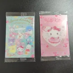 【匿名配送】サンリオ　ウエハース11★キティ＆レア(フラワーティータイム集合)