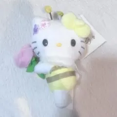 サンリオ マスコットホルダー お花大好きハチさん ハローキティ