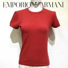 EMPORIO ARMANI レッド 半袖Tシャツ　シンプル　イタリア製のサムネイル