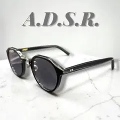 美品✨A.D.S.R. サングラス SATCHMO 01 ブルーレンズ 黒 銀のサムネイル