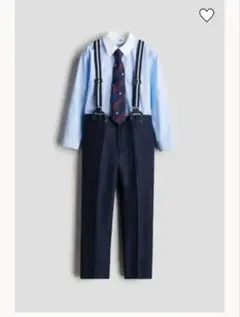 90サイズ　ドレッシー4アイテムセット 水色・ネイビー