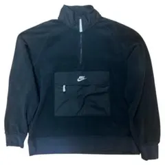 NIKEナイキ ハーフジップ 刺繍ロゴ スウェット レア フリースジャケット