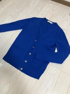 TORY BURCH カーディガン ブルー ゴールドボタン Mのサムネイル