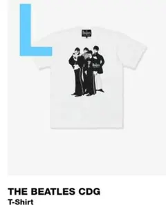 XXLコムデギャルソンTHE BEATLES CDG プリントTシャツ ホワイト - メルカリ