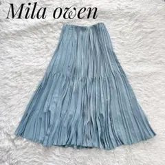 【美品】Mila owen　変形プリーツスカート　雑誌VERY掲載　0／S相当