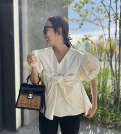 RosyMonster ribbon bustier topsのサムネイル