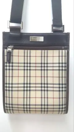 美品✨️BURBERRY バーバリー ノバチェック ショルダーバッグ ブラウン