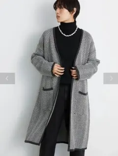 ジャガードニットカーディガン