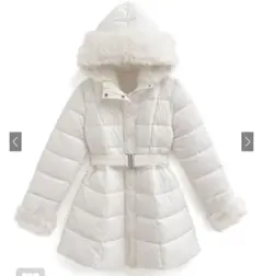 GRL ベルト付きファーAラインダウンコート[kd79]