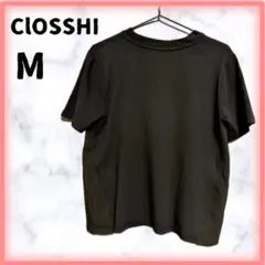 CLOSSHI 半袖　トップス　Tシャツ ブラック 切り替え　Mサイズのサムネイル