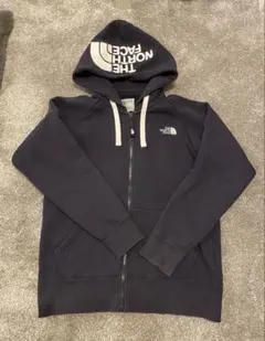 ◆美品◆ノースフェイスフルジップパーカーフーディーレディースLネイビーかわいい♡