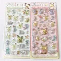 ポケモン　ボンボンドロップシール　2枚セット/ 　ポケットモンスター　ピカチュウ