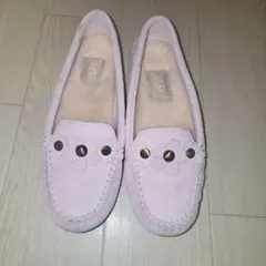 UGG ピンク スエード モカシン