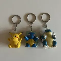 ポケモン 初期 キーホルダー ピカチュウ カメール カメックス セット