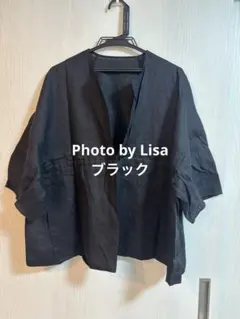 【24SS美品】BEARDSLEY 麻混✴︎リネンショートベスト　ブラック 24SS美品】BEARDSLEY 麻混✴︎リネンショートベスト ブラック - メルカリ