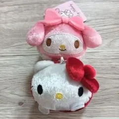 ⭐お値下げ⭐ハローキティ、マイメロディ ぬいぐるみキーホルダー 2個セット