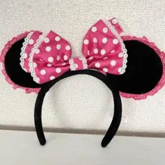 ミニーマウス　耳カチューシャ ピンク