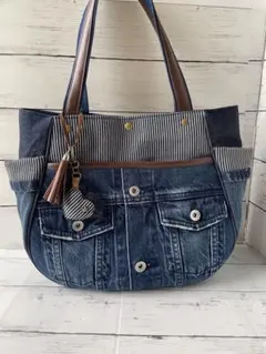 リメイクデニム☆トートバック☆大きめサイズ