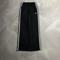 00s adidas アディダス　トラックパンツ　ワイドストレート　黒　ブラック