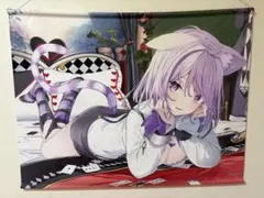 猫又おかゆ 活動4周年記念 タペストリー