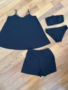 Sea dress キャミソール付ビキニ/水着4点セット