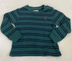 ラルフローレン　ニット　80 12M グリーン　ネイビー　ボーダー