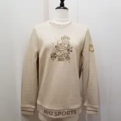 MU SPORTS ウエサコミエコ 超美品 ゴールド刺繍 デザイン トレーナー
