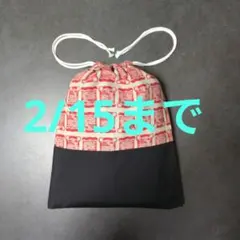 F551巾着袋大きめハンドメイド　2/15まで