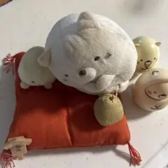 すみっコぐらし ねこ ぬいぐるみ 座布団 セット