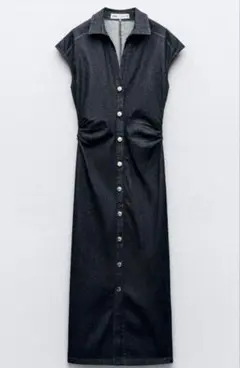 ZARA フィットミディシャツワンピース　Sサイズ