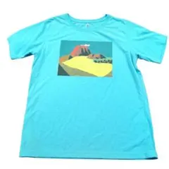 mont-bell 半袖Tシャツ 山岳グラフィック ライトブルーのサムネイル