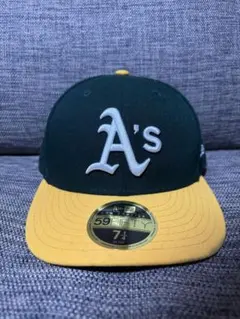 New Era 59FIFTY キャップ 7 1/4 ダークグリーン イエロー