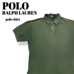 POLO RALPH LAUREN｜ロゴ刺繍　カーキ　ポロシャツ　Mサイズ