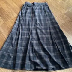 GLOBALWORKチェック柄マーメイドスカートL