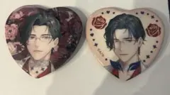 にじさんじ　バレンタイン　ランダムハート型缶バッジ　五木左京