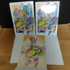 アイカツ！×プリパラ クリアビジュアルポスター 3枚セット　みれぃ　ひなき