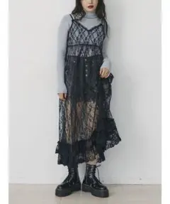 jouetie レースキャミワンピース ブラック