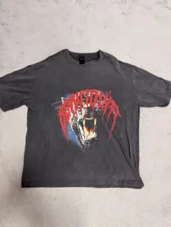 LA買い付けアイテムMakobiウォッシュドアウトスカル&スタッズTee XL 