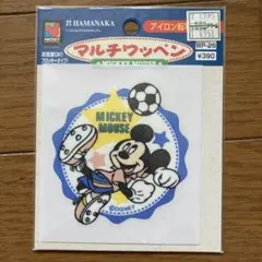 ミッキーマウス サッカー アイロンワッペン WP-26
