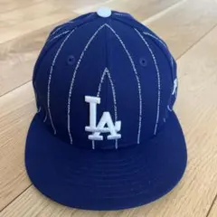 LA Dodgers キャップ ネイビー ストライプ