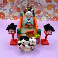 デコレ コンコンブル 大きな満月＆コンコン橋＆満月おどり猫＆紅葉 