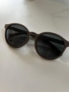 JINS × Snow Peakブラウン ラウンド サングラス