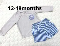 baby GAP 水着＆ラッシュガード 12-18ヶ月　男の子　青ストライプ