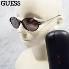 美品 箱付 GUESS ゲス ボストン型サングラス ユニセックス パープルのサムネイル