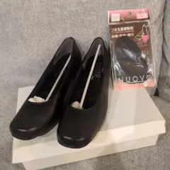 新品 未使用 NUOVO パンプス ブラック 23.5cm 日本製のサムネイル