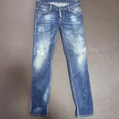Dsquared2ダメージ加工スリムフィットデニム