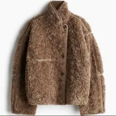 新品　未使用　タグ付き　H&M レディース　ボアジャケット ブラウン