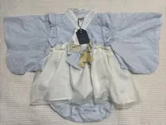 cottoli コトリ バースデイ 袴 ロンパース 80cm ブルー