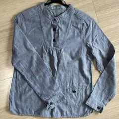 【お値下げ中】長袖シャツ 綿100% M ブルー