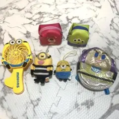 ディズニー ミニオン 手動扇風機 ポーチ ぬいぐるみ セット 新品未使用あり